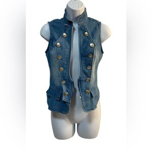 Lydia Women’s Military Denim Vest